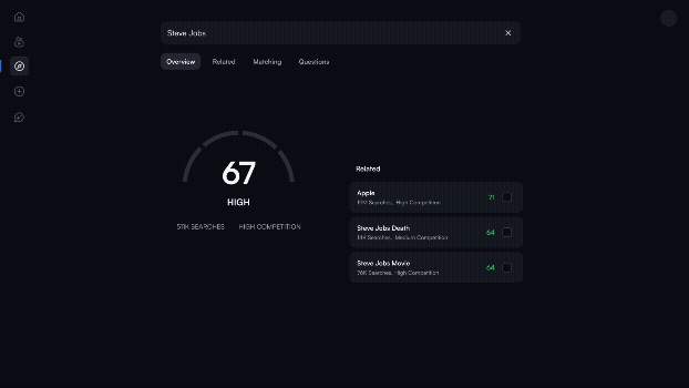 vidIQ keyword research tool identifying top keywords
