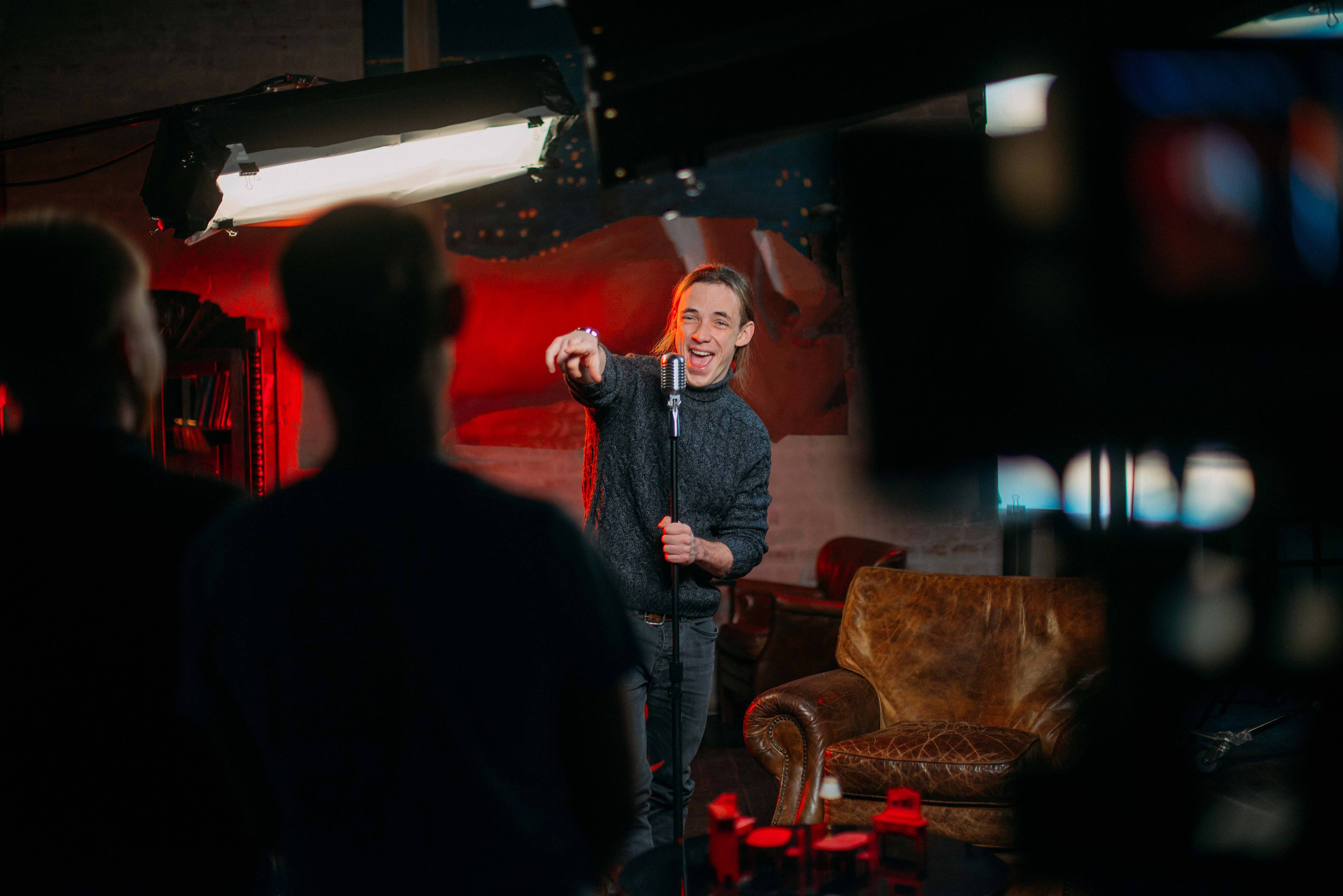 A stand-up comedian