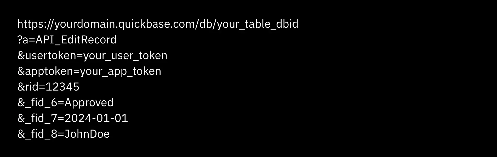 How to Edit a Quickbase Record via API | Quandary Consulting Group