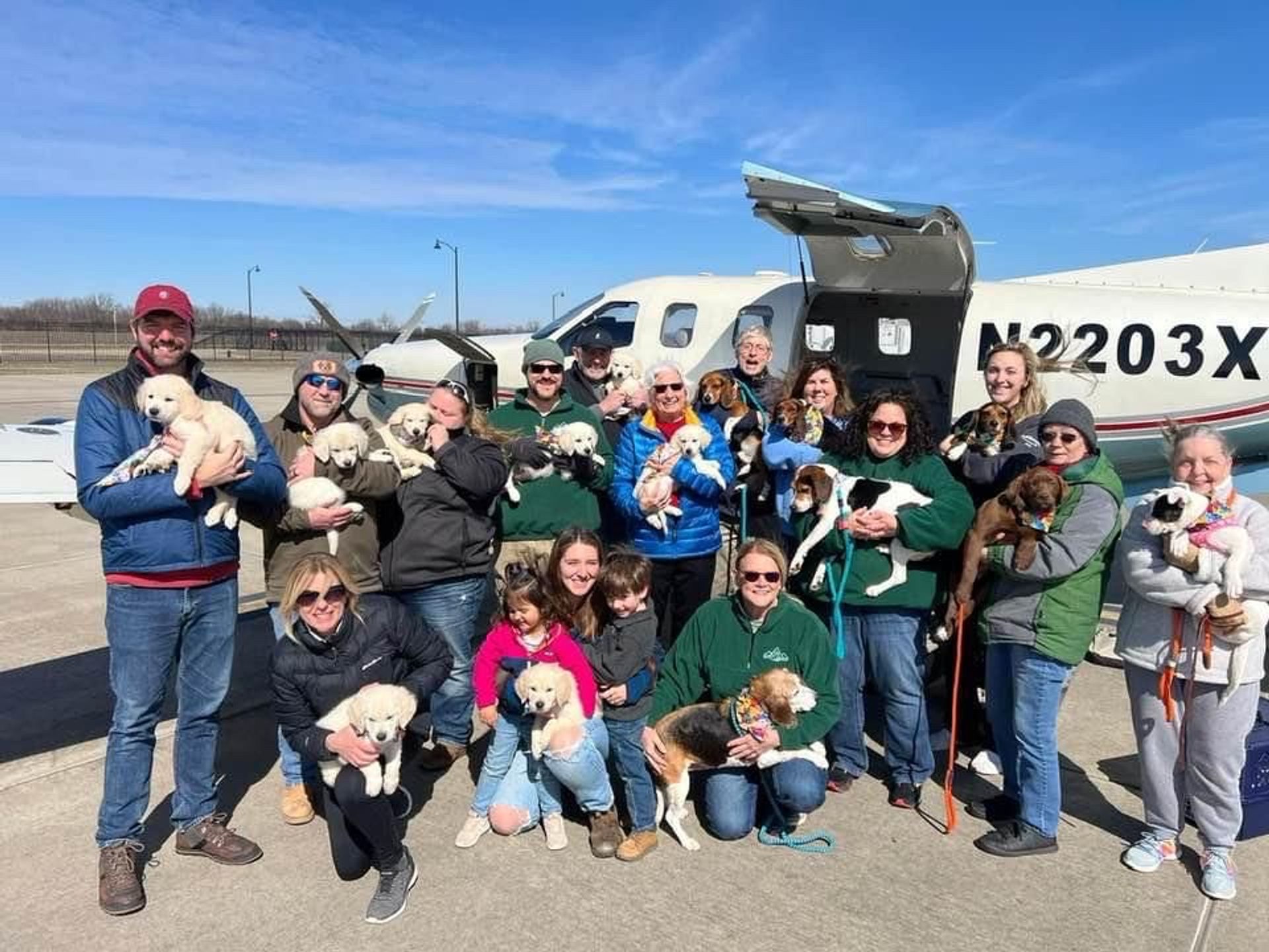 KEVIN WITH PILOTS FOR PUPS