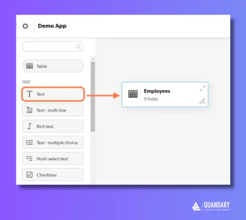 Quickbase Desired Field Type | Quandary Consulting Group