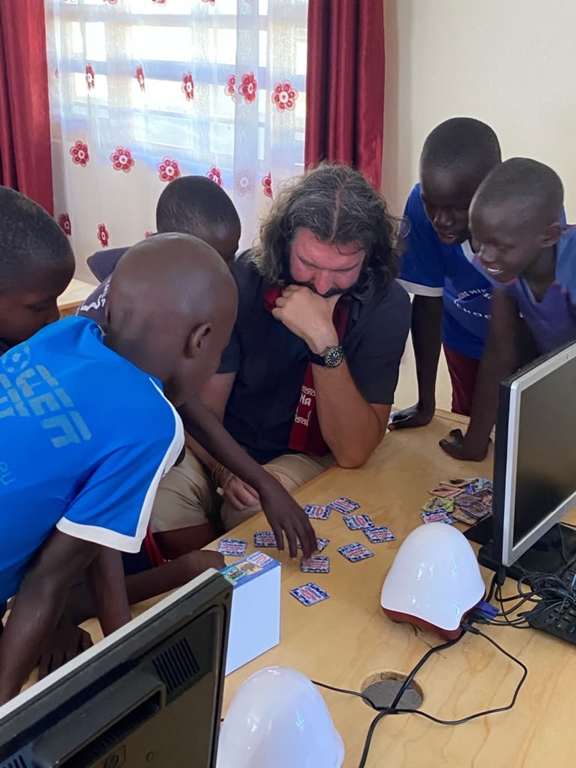 kevin with orphans