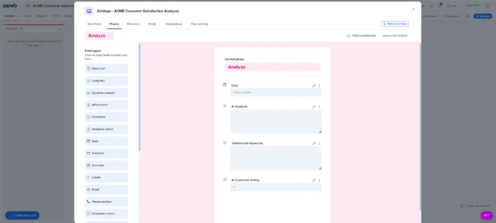 Edit the Analyze Phase