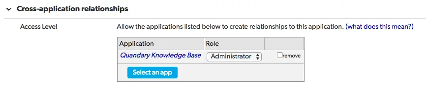 Cross-Application Relationships