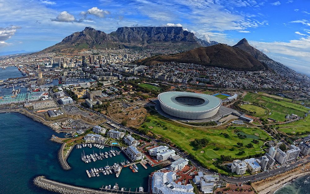 Picture of Cape Town, South Africa from a drone