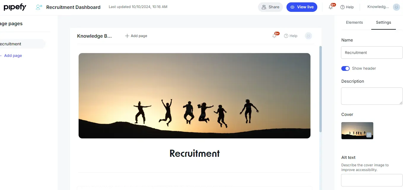 a screen shot of a website page with a picture of people jumping in the air