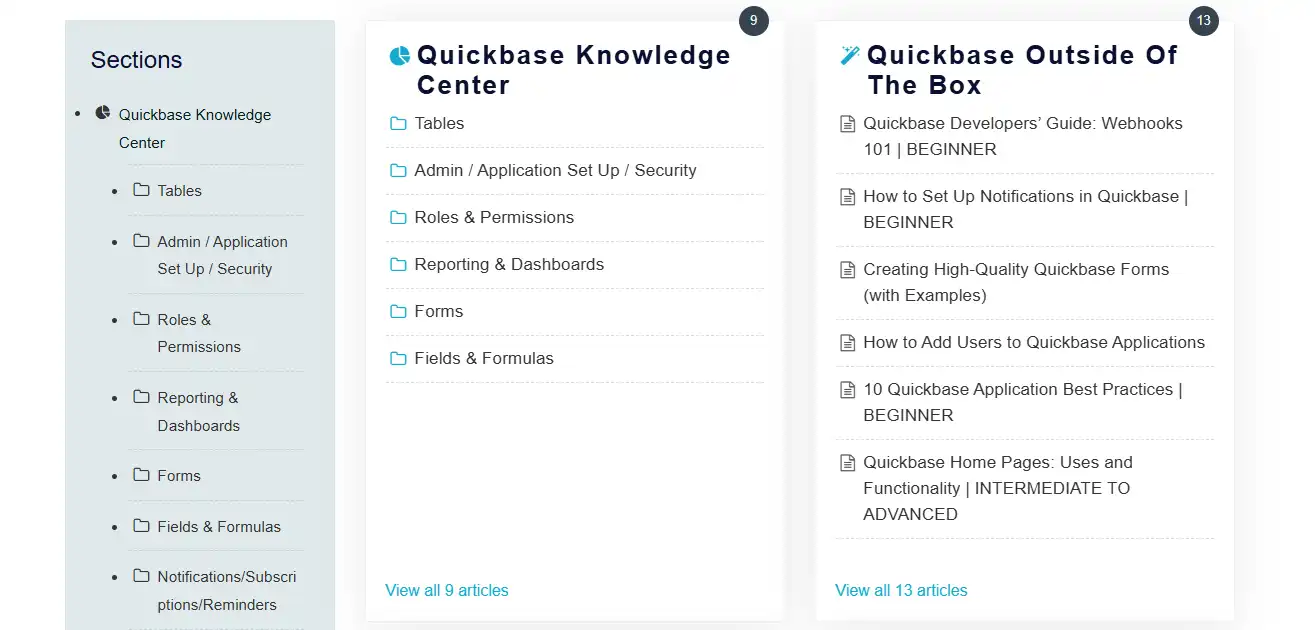 Explore Our Quickbase Knowledge Base