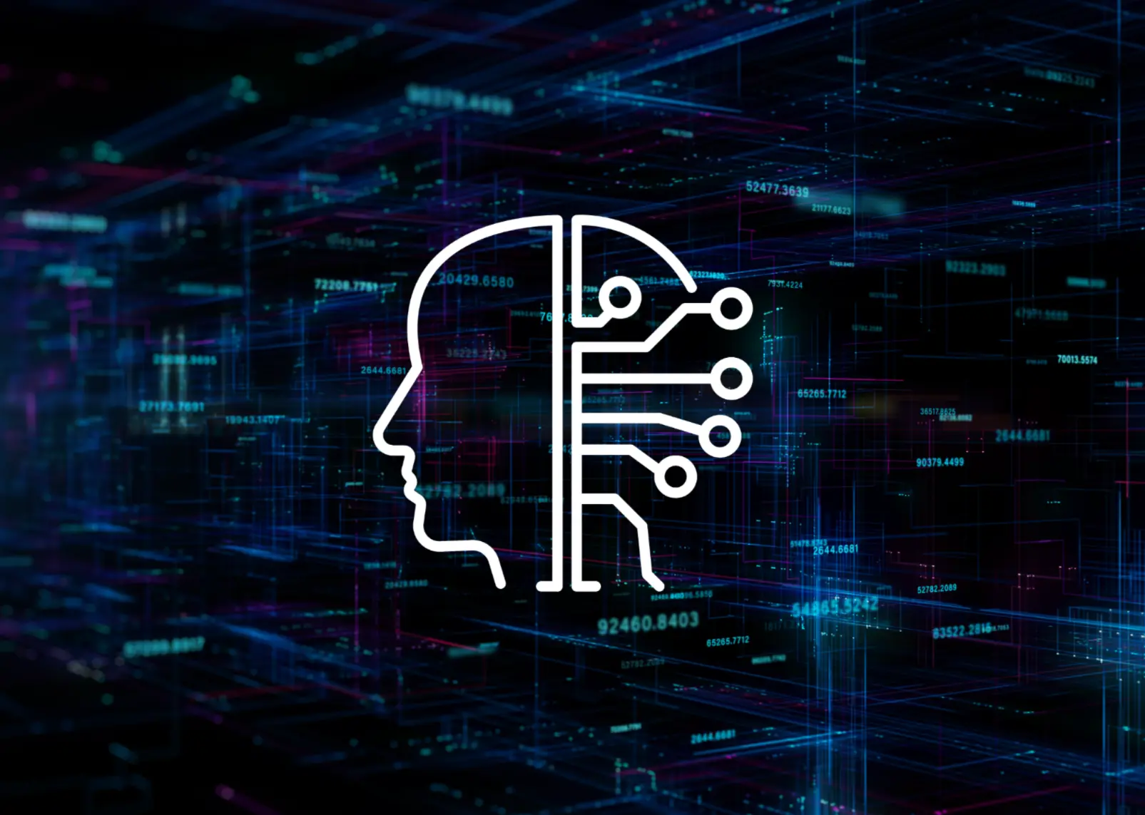 PICTURE OF CODE WITH AI HUMAN / MACHINE BRAIN