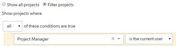 a screenshot of the project manager window