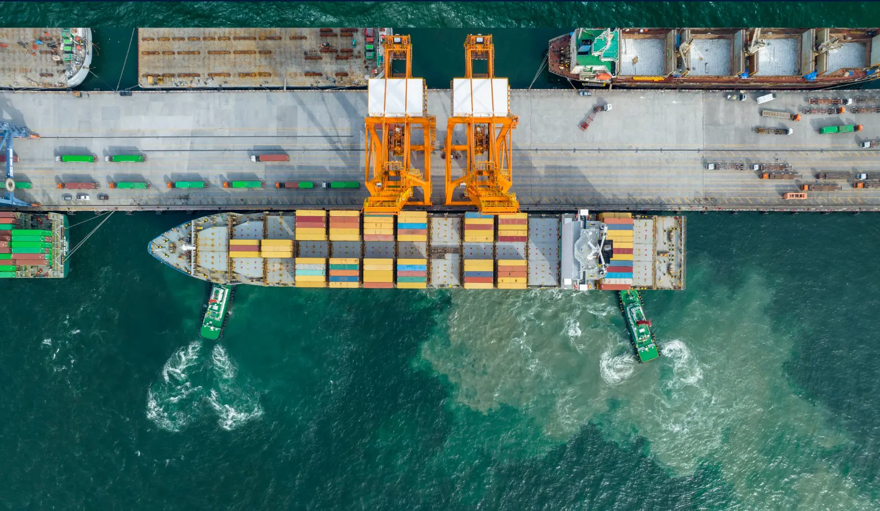 international shipping yard