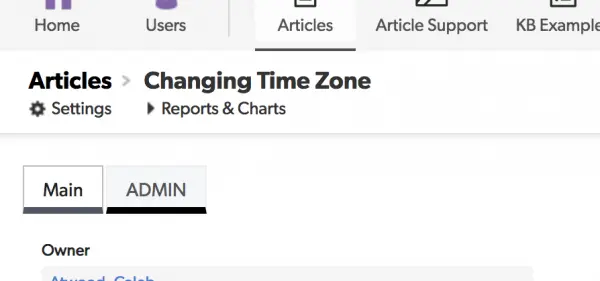 a screen shot of a web page with articles and changing time zone