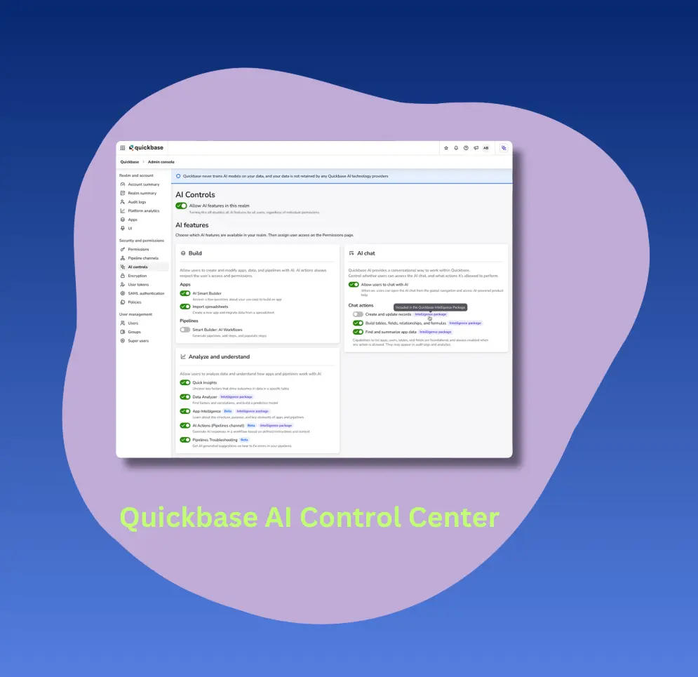 Quickbase AI Control Center | Quandary Consulting Group