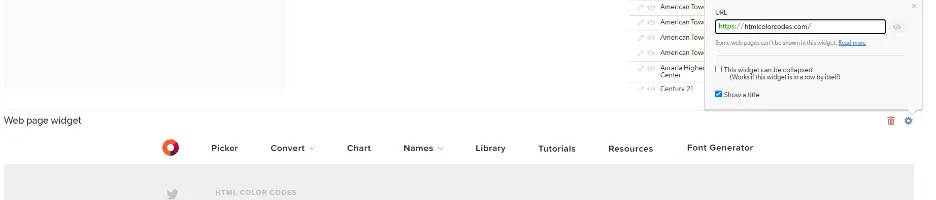 a screenshot of a web page with a red arrow