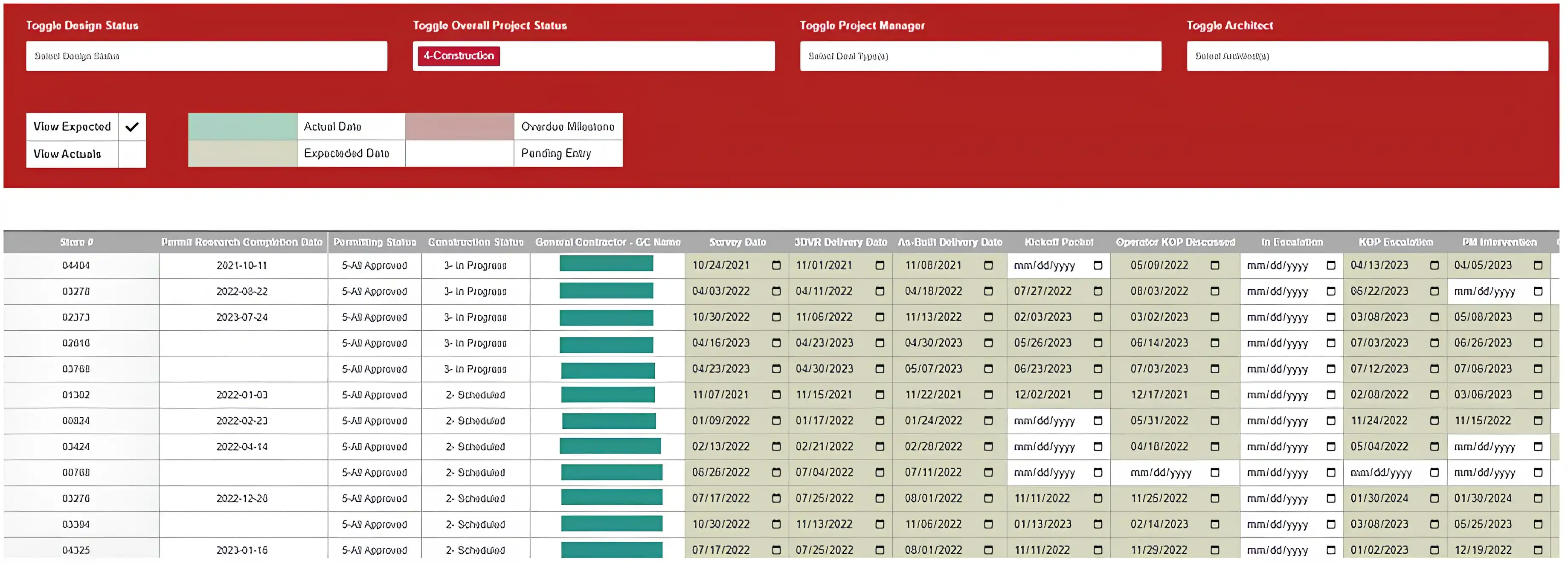 a screen shot of a red and white website
