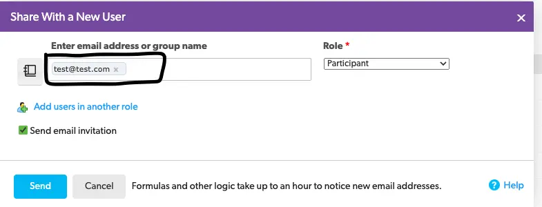 a screenshot of a webpage with a new user