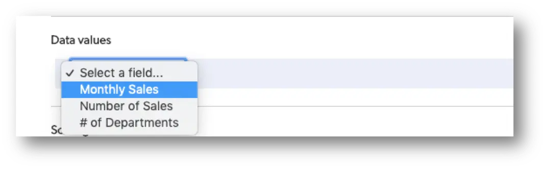 a screenshot of a cell phone with the number of sales items on it