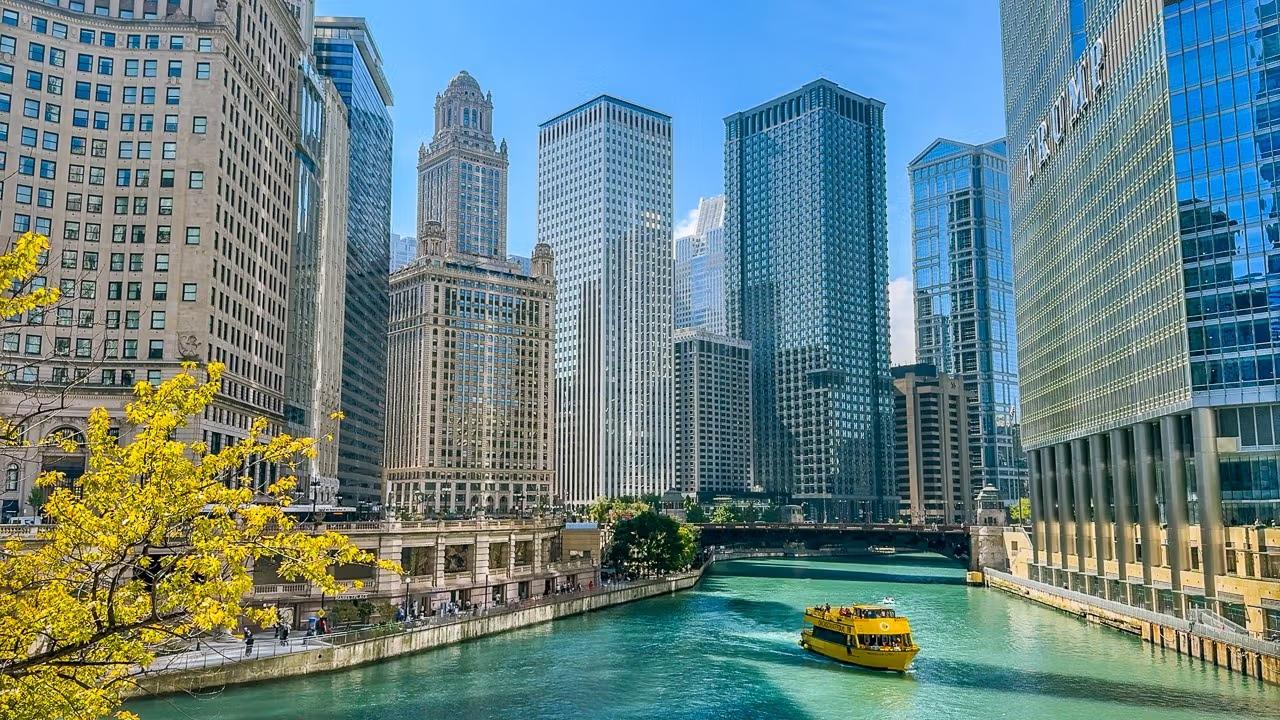 Chicago River in Chicago, IL