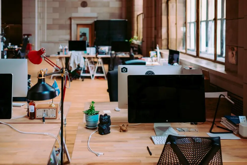 office full of desktop