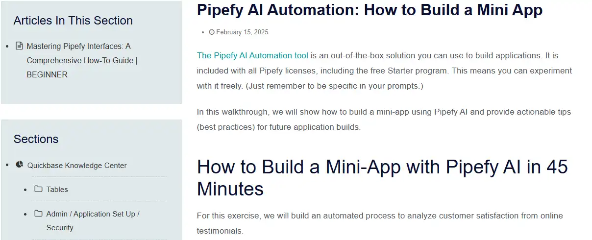 Pipefy Knowledge Base
