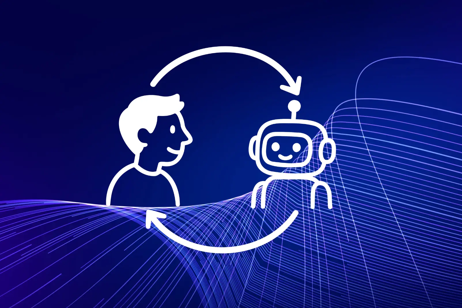 AI HUMAN IN THE LOOP ICON