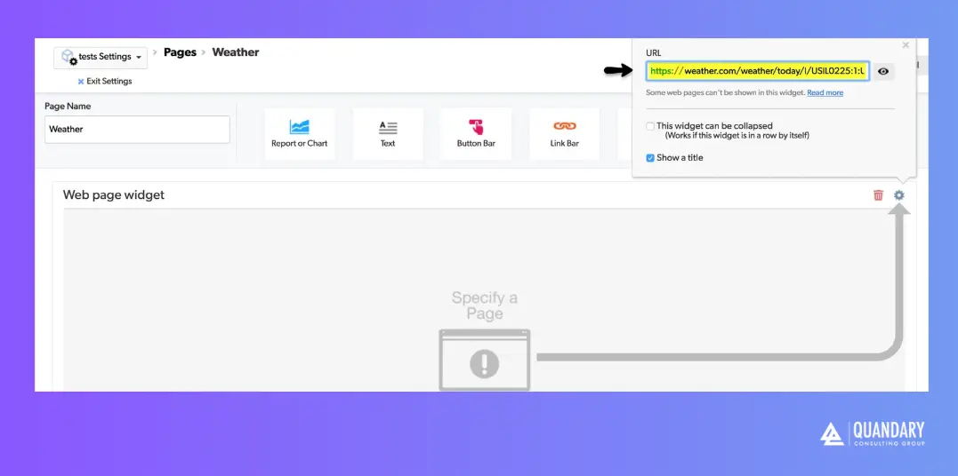 Embedding an iFrame in Quickbase | Quandary Consulting Group