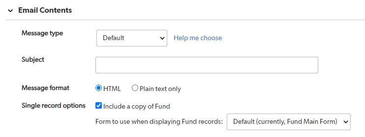 a screenshot of a contact form with the contact form button highlighted