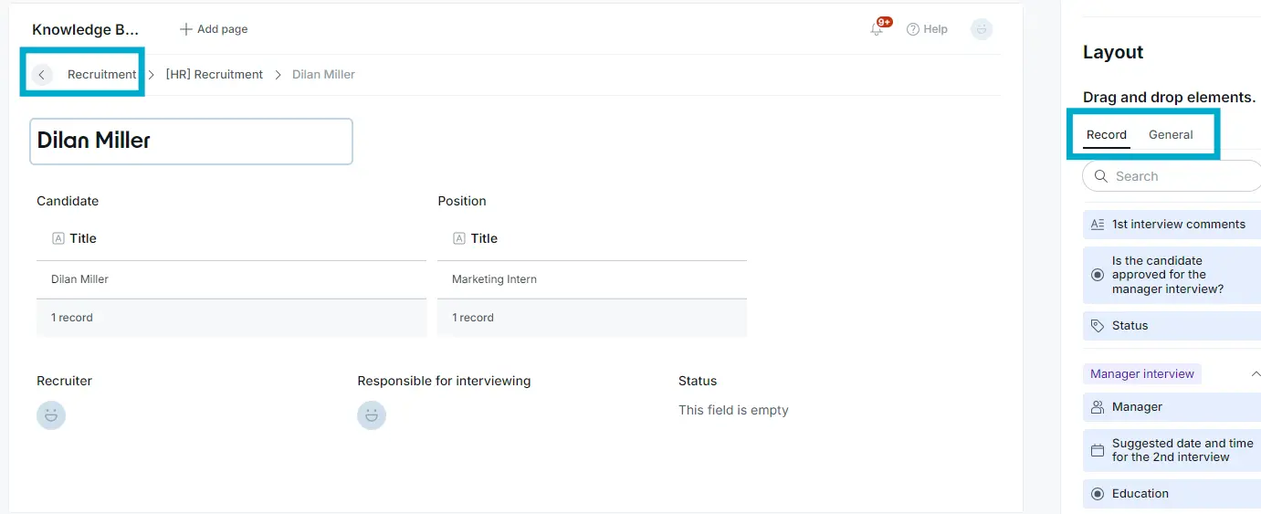 a screenshot of a contact form with a drop down