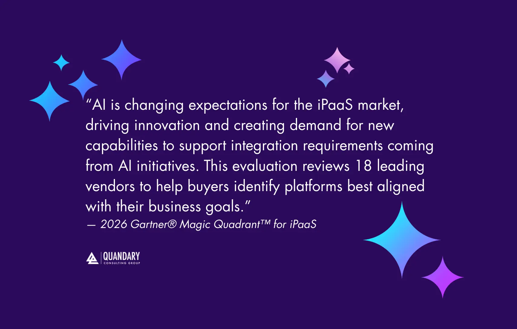 GARTNER MAGIC QUANDRANT 2026: The next generation of iPaaS: agentic orchestration