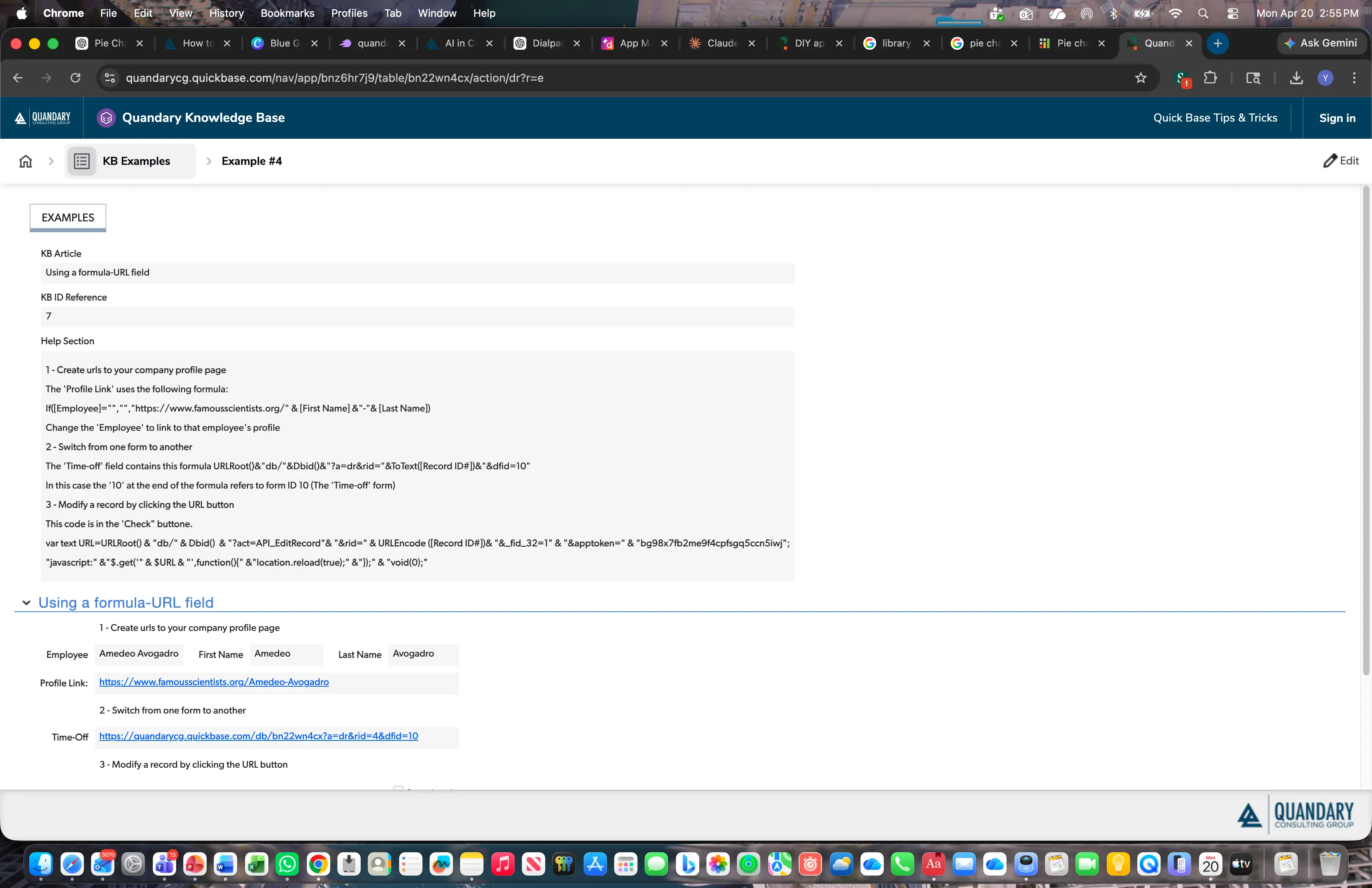 How to Use a Formula-URL Field in Quickbase | Quandary Consulting Group