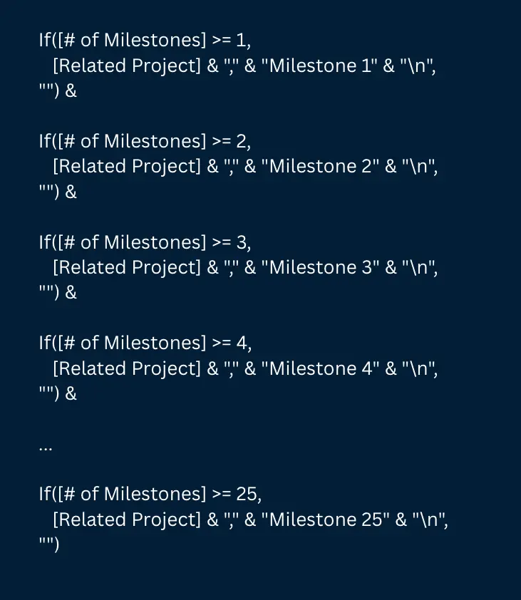 Example: Auto-Generating Milestones | Quandary Consulting Group