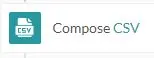a computer screen with the words compose csv on it