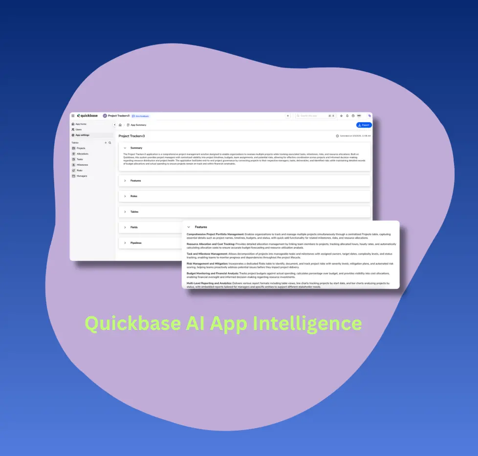 Quickbase AI App Intelligence | Quandary Consulting Group