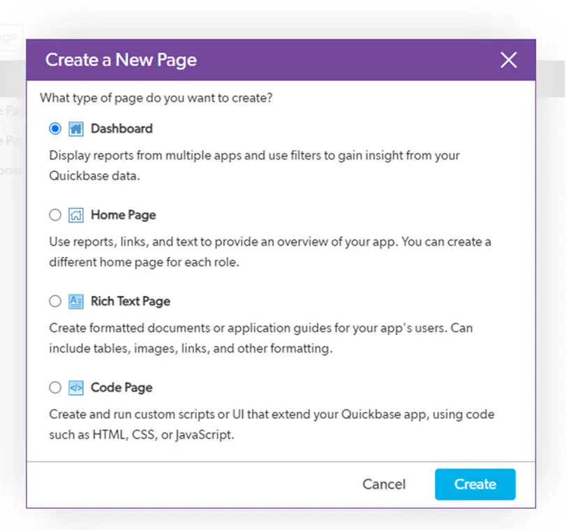 the create a new page page in wordpress