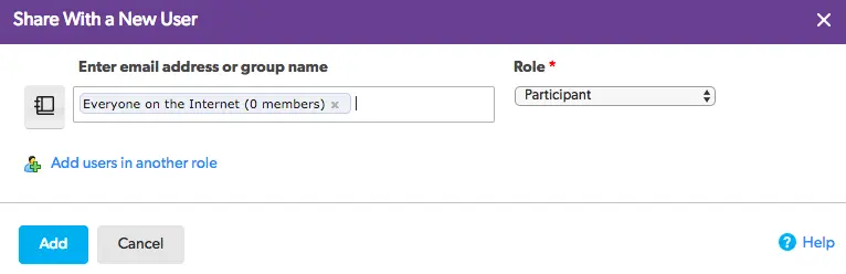 a screen shot of the share with us user page
