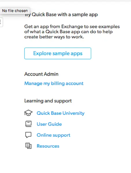 Quickbase Sample App