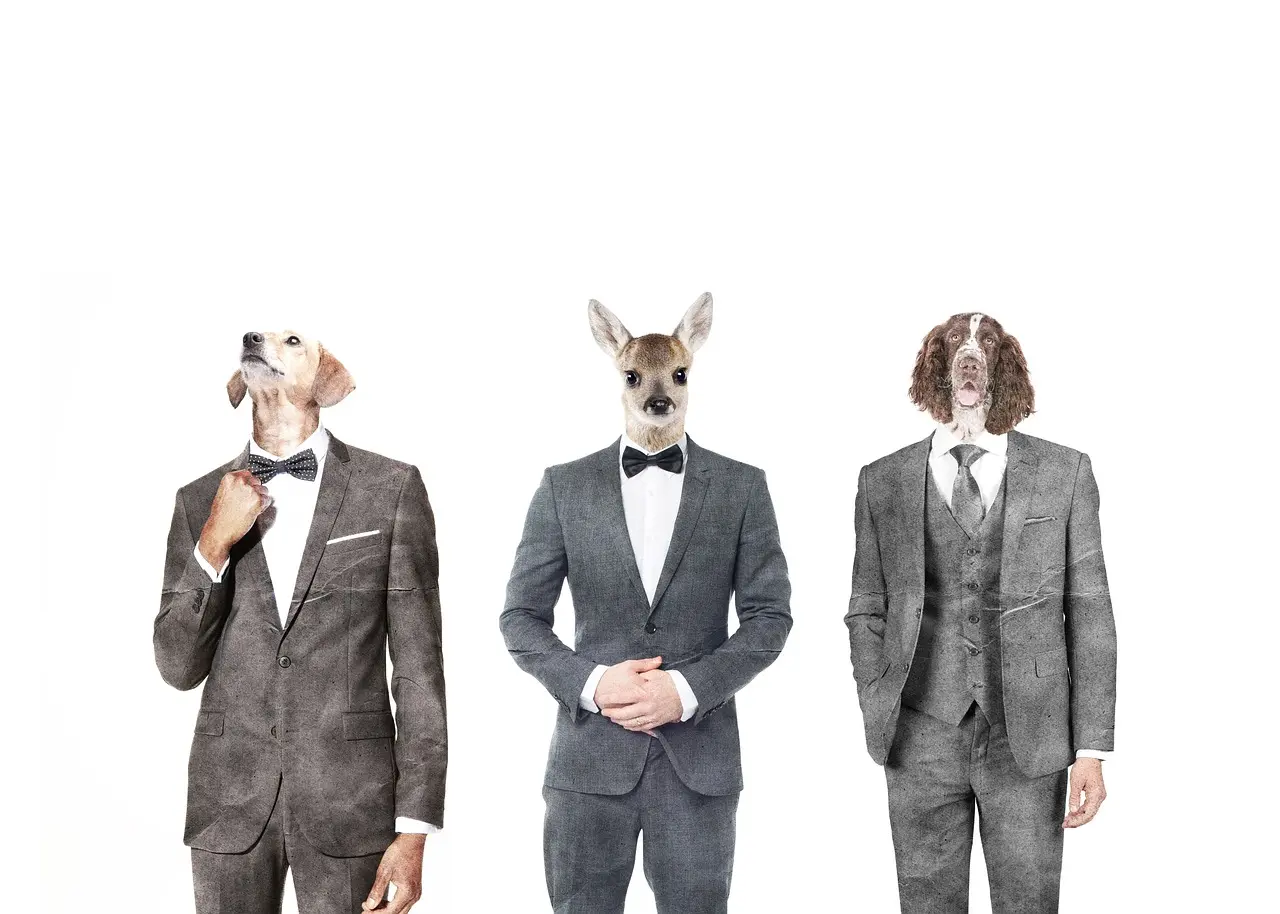 A human with animal head