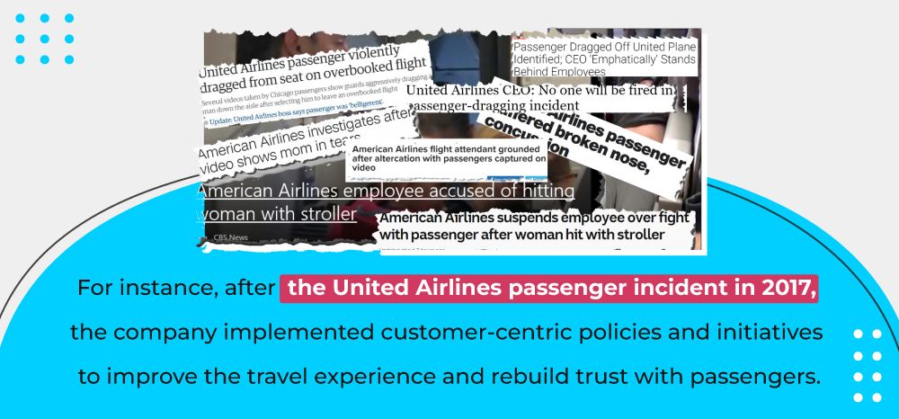 United Airlines Incident, Exceptional customer service can help rebuild trust and loyalty, even in the wake of a crisis