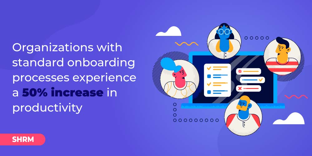 Productivity surge from standard onboarding