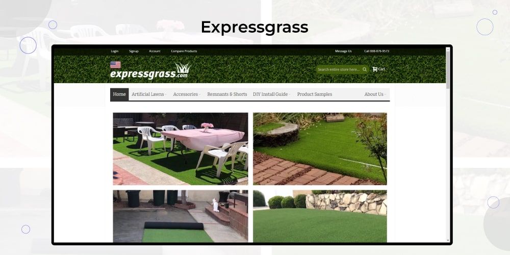 The growth of Expressgrass The growth of Expressgrass