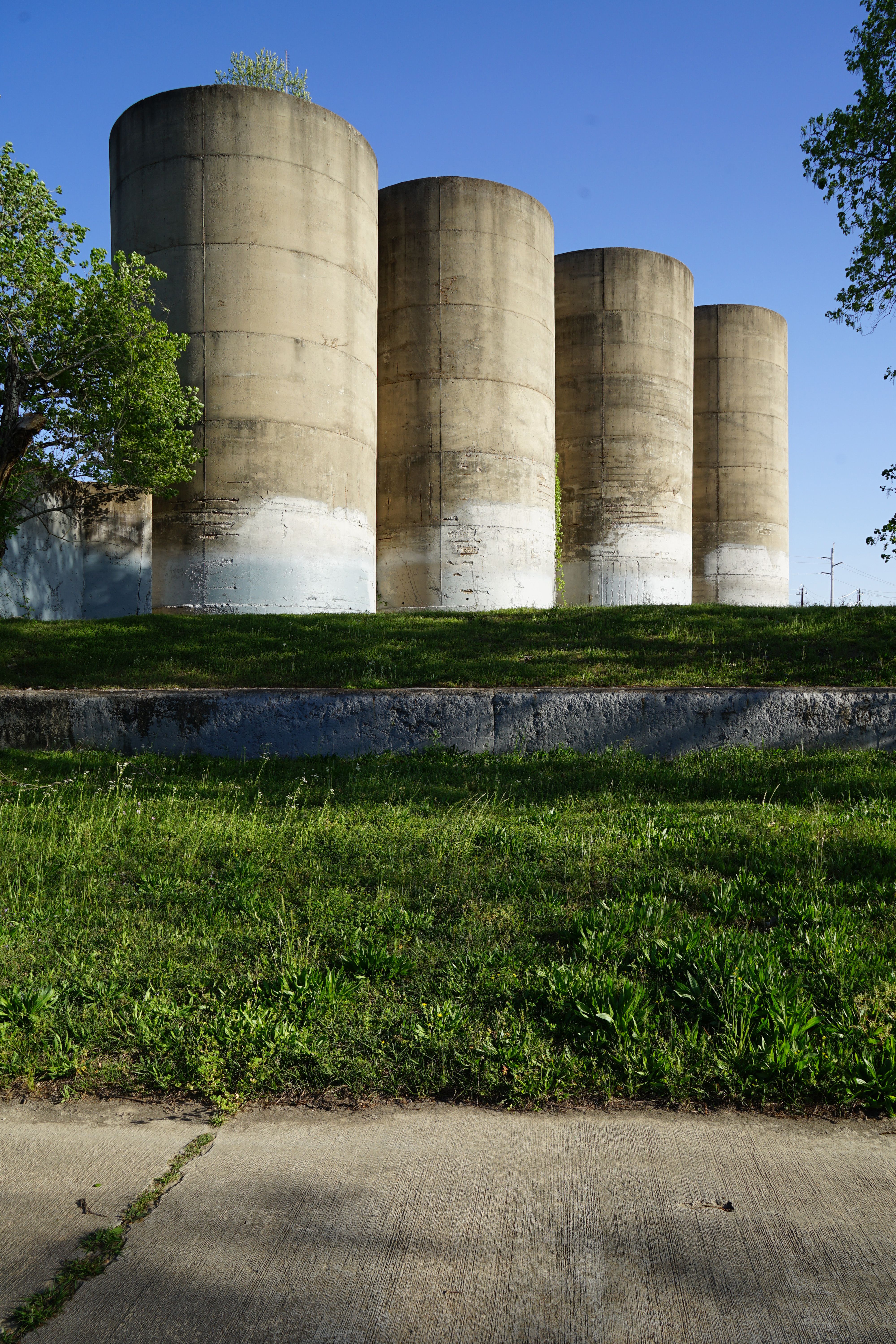 Gravel Silos in Spring