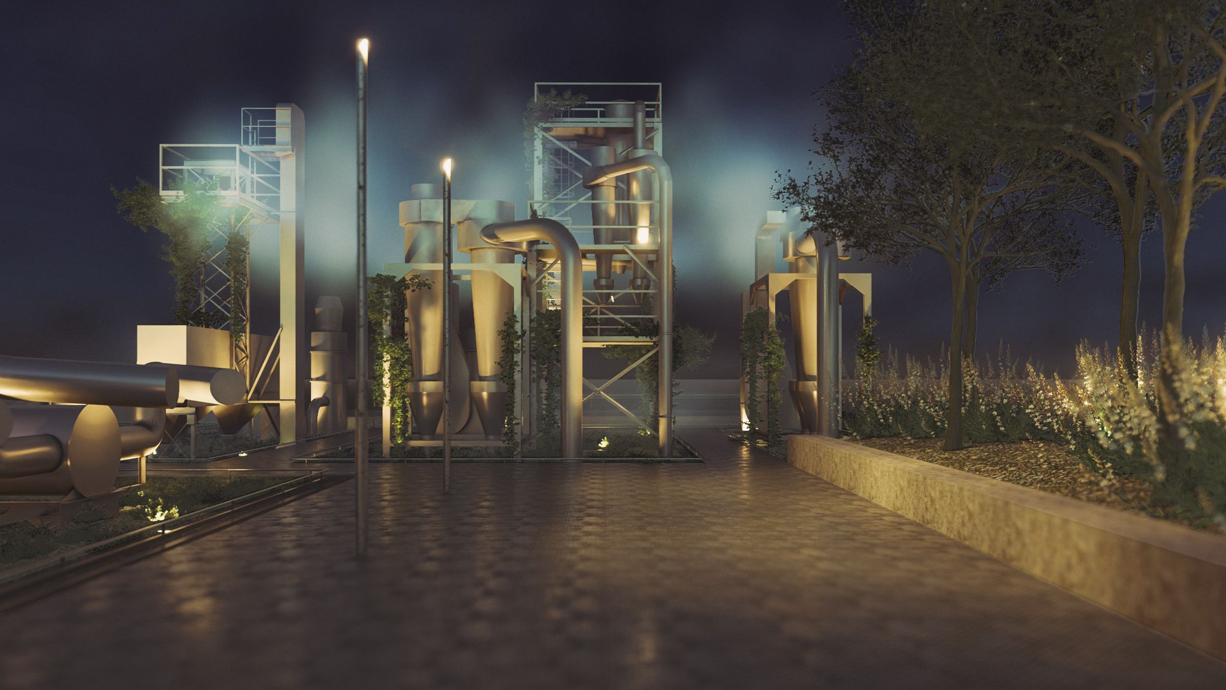 Machine Garden Night View