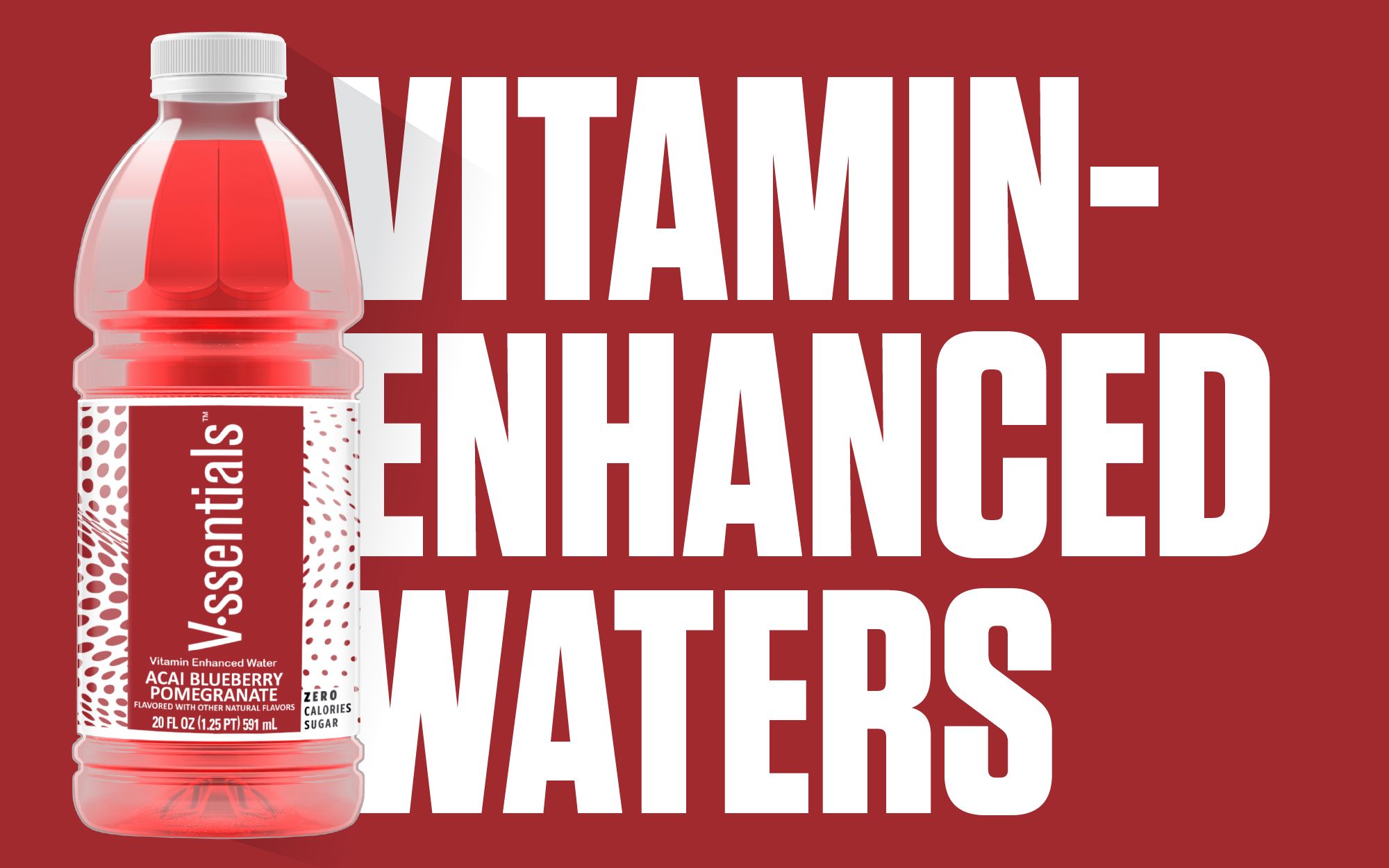 Vitamin-Enhanced Waters – V·ssentials Açaí Blueberry Pomegranate