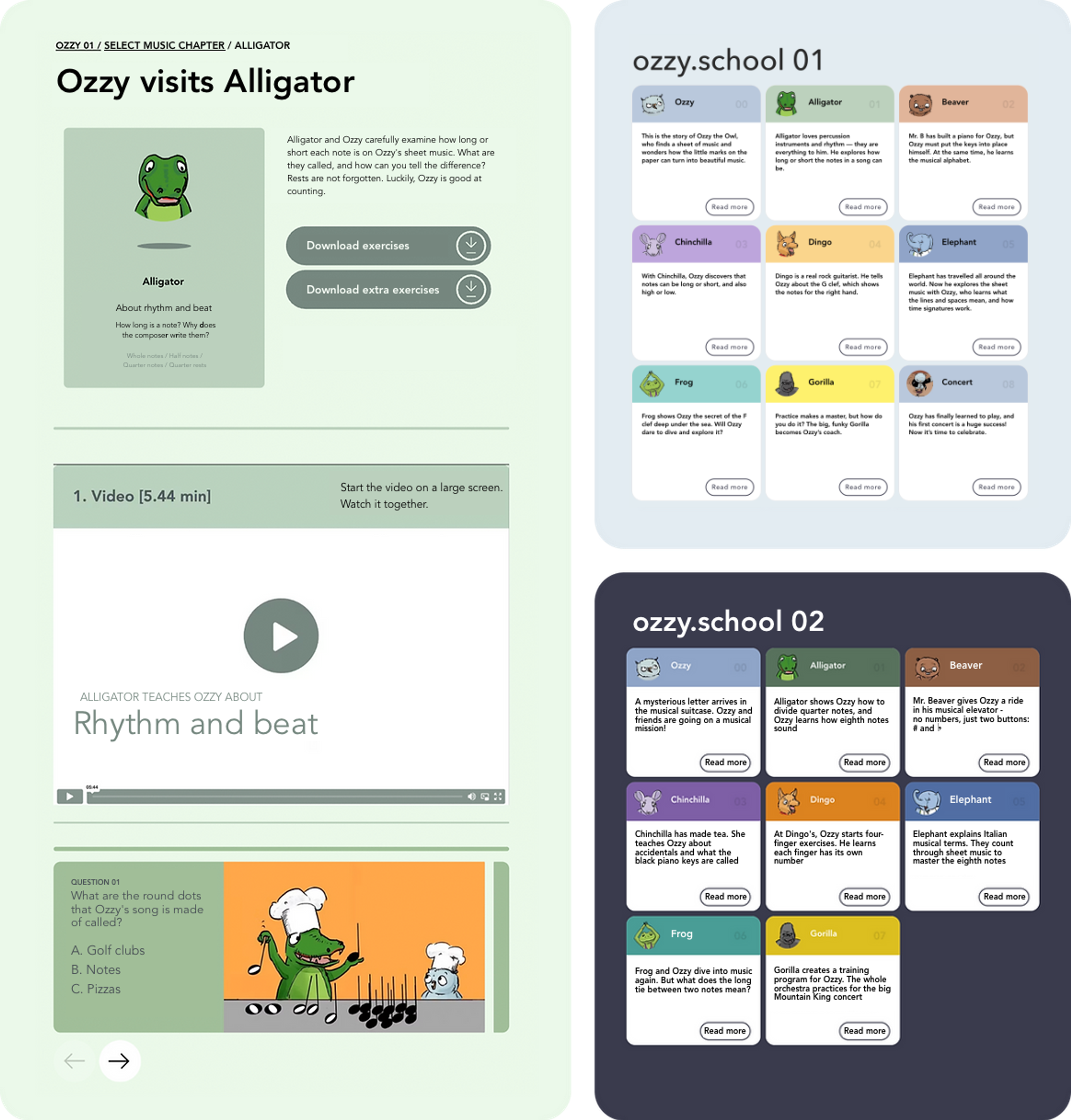 Example UI pictures