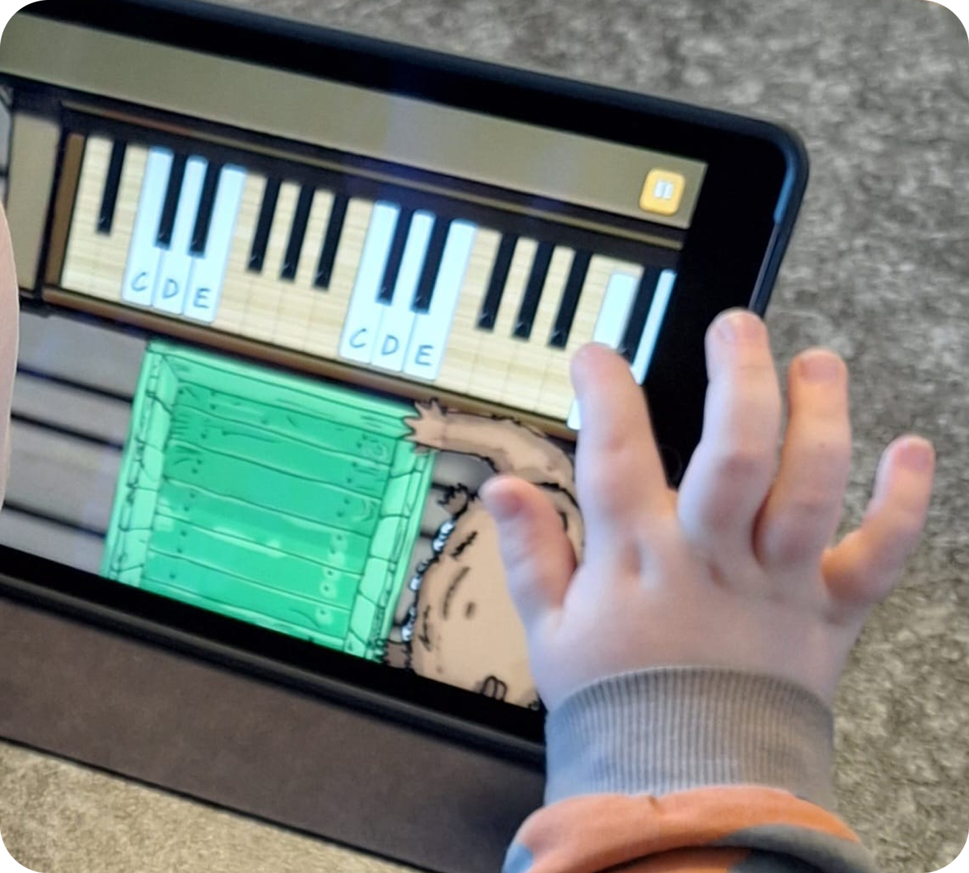 Spiller ozzy.games på tablet
