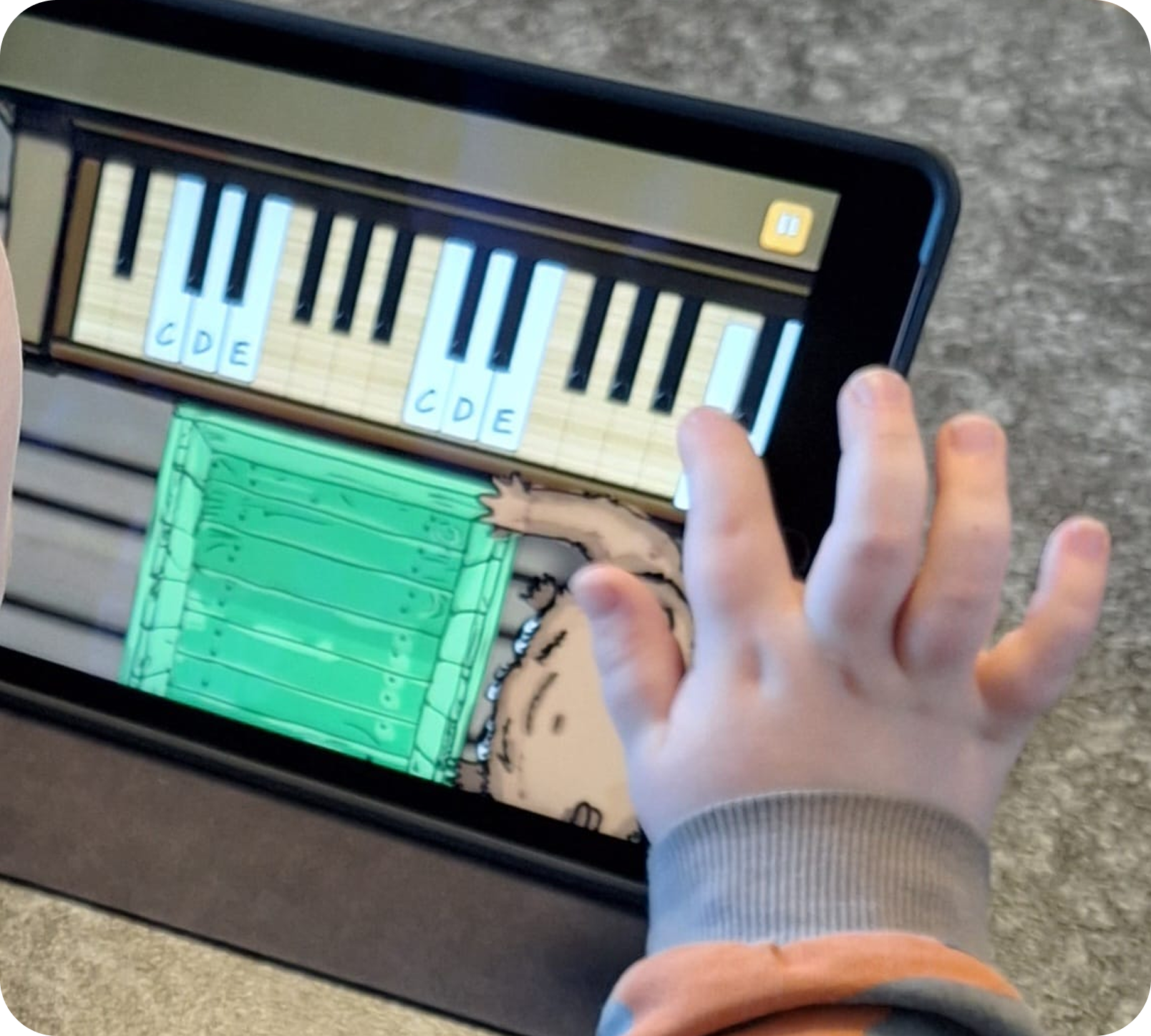 Spiller ozzy.games på tablet