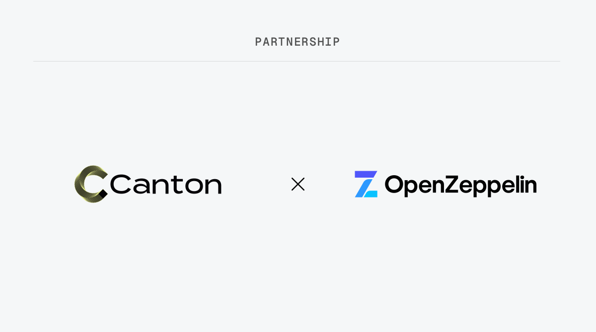 OpenZeppelin to Accelerate Secure Development for Institutions Building on Canton