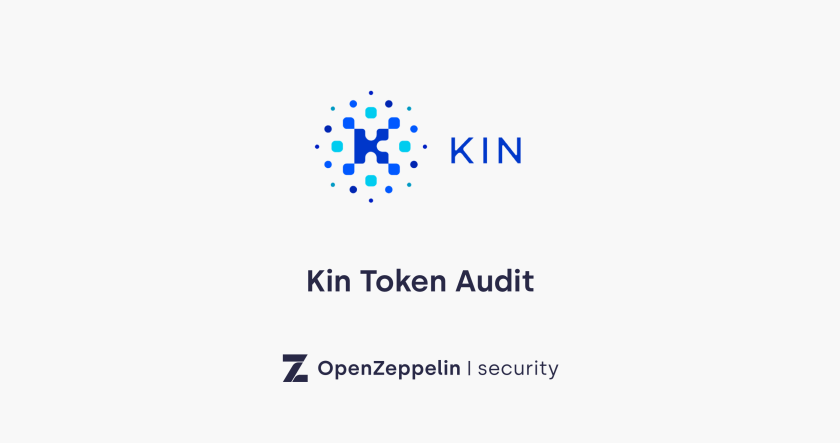 Kin Token Audit logo with OpenZeppelin security branding on light background.