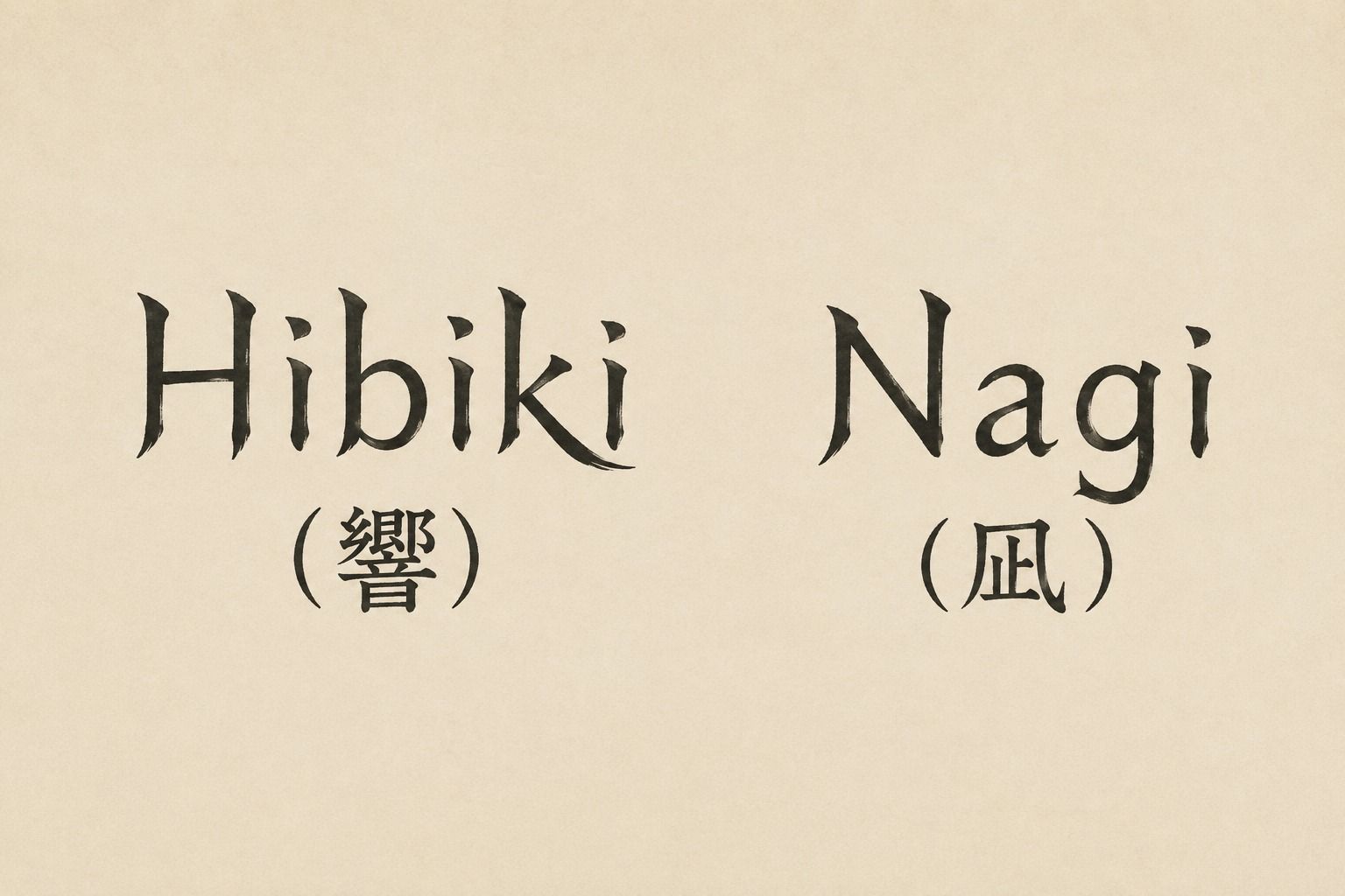 Hibiki en Nagi