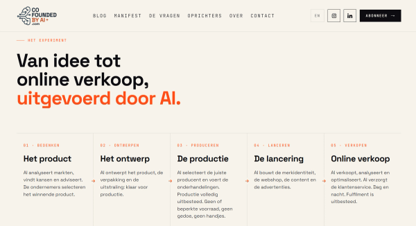 Van idee tot online verkoop