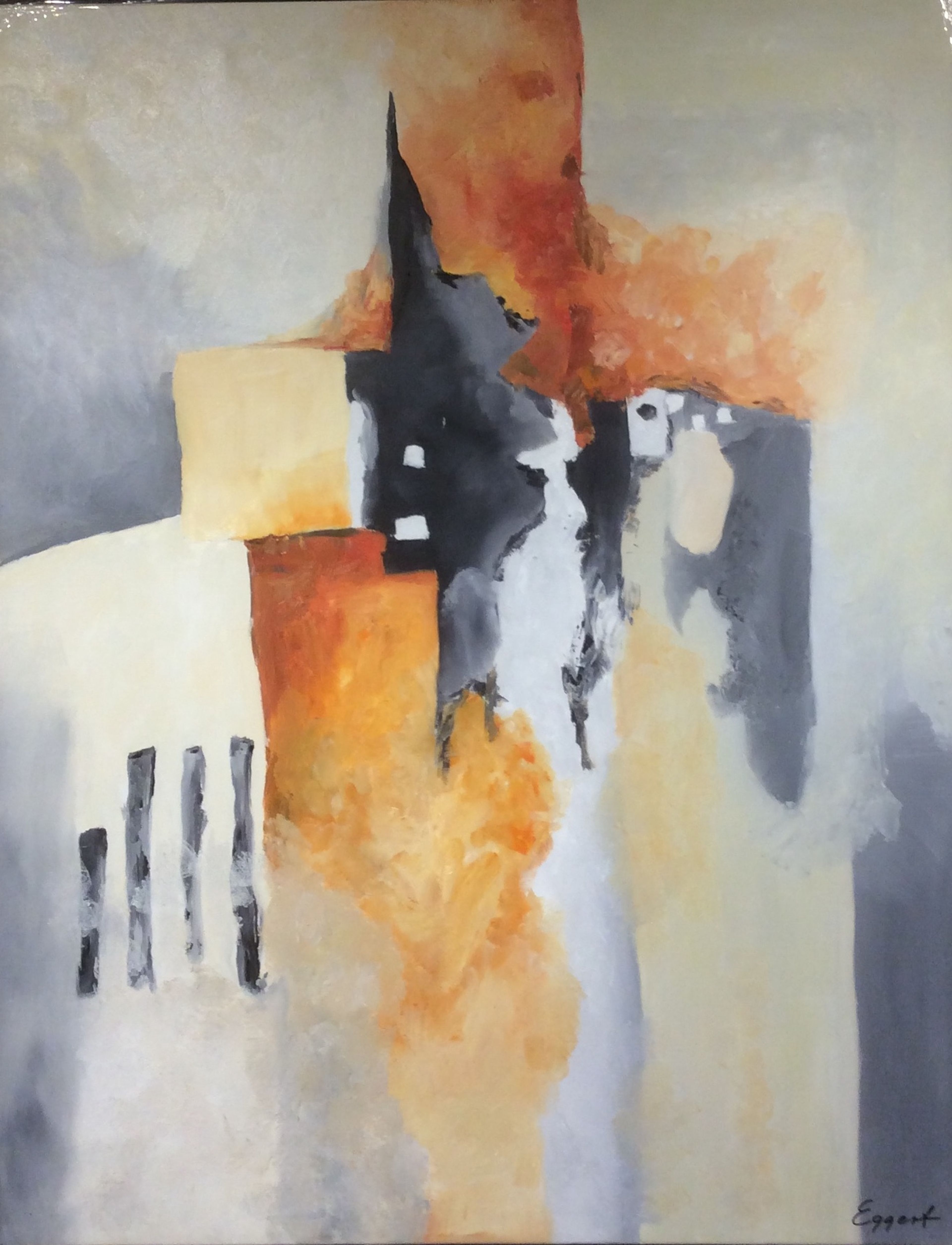 Pæle, nr. 05 – painting by Bent Eggert Sørensen